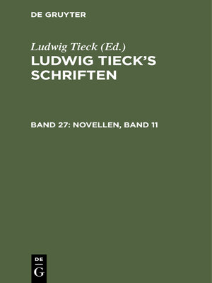 cover image of Novellen, Band 11